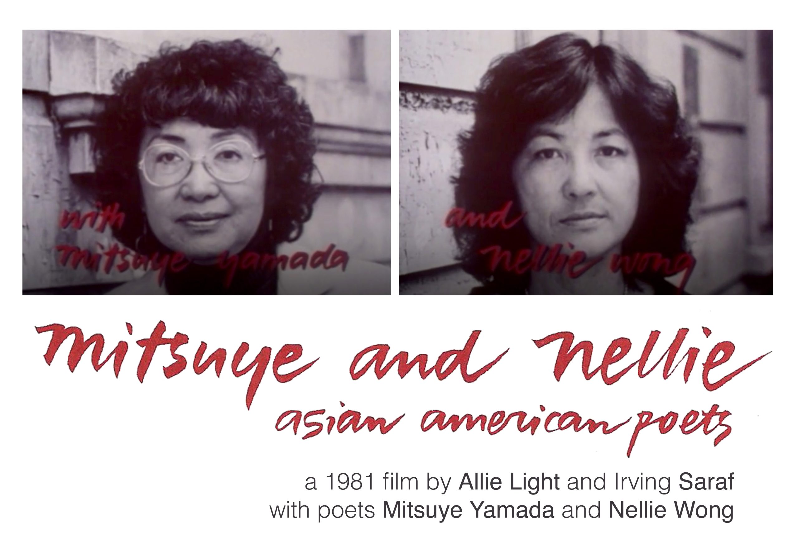 National Angel Island Day 2025 Virtual Screening: “Mitsuye and Nellie: Asian American Poets” (1981)